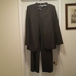 Gray Calvin Klein pant suit.